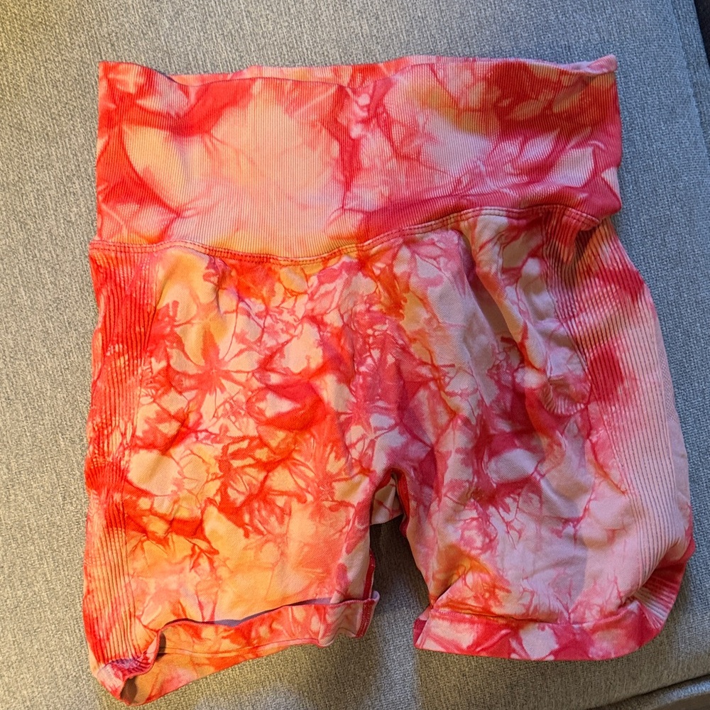 Tie-Dye Women's work out shorts